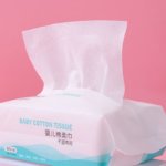 Serviette faciale jetable en coton pour b�b�, non tiss�, confortable, pour soins de la peau s�che et ...