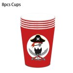 Serviettes de fête pirate, assiettes, tasses, nappes, bannière, ballon crâne de pirate, décoration de ... Serviettes de fête pirate, assiettes, tasses, nappes, bannière, ballon crâne de pirate, décoration de ...