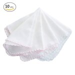 Serviette en gaze de coton purifie, couleur unie, mouchoir pour soins infirmiers, carr, bavoir, salive, ...