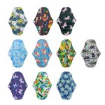 Serviette hyginique en tissu de bambou rutilisable, serviettes lavables pour femmes, serviettes hyginiques, ...