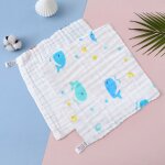 Serviette en mousseline de coton pour bb, mouchoir 6 couches, color, lingette pour enfant, nourrisson, ...