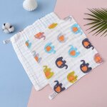 Serviette en mousseline de coton pour bb, mouchoir 6 couches, color, lingette pour enfant, nourrisson, ...