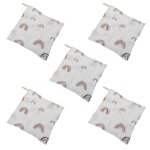 Serviette en mousseline de coton pour bb, mouchoir arc - en - ciel pour enfant, lingette pour nouveau ...