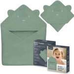 Serviette et peignoir - lionelo - serviette a capuche en mousseline - 100% naturel - 80 x 80 cm - d�s ...