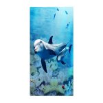 Serviette de plage europenne a motif doldave, pas de sable gratuit, schage rapide, poncho de surf, ...