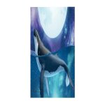 Serviette de plage europenne a motif doldave, pas de sable gratuit, schage rapide, poncho de surf, ...