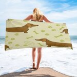 Serviette de plage en microcarence pour animaux de compagnie, chien teckel mignon, fournitures scolaires, ... Serviette de plage en microcarence pour animaux de compagnie, chien teckel mignon, fournitures scolaires, ...