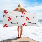 Serviette de plage en microcarence pour animaux de compagnie, chien teckel mignon, fournitures scolaires, ... Serviette de plage en microcarence pour animaux de compagnie, chien teckel mignon, fournitures scolaires, ...