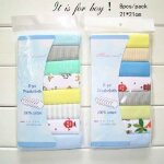 Serviette de salive en coton pour, serviette d'allaitement pour bb, 8 pices / ensemble, pour garons ...