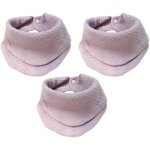 Serviette triangulaire en coton violet a double usage en 3 pi�ces serviette absorbante en coton doux ...
