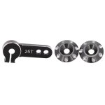 Servomoteur de direction en mtal 25t, tlcommande pour servomoteur et aile arrire en mtal, vis a ...