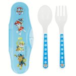 Set 2 couverts pat patrouille paw patrol etui voyage cuilliere fourchette sans bpa