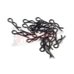 Set de 20 clips attaches carrosserie 6mm noir ref 75106 hpi racing - hpi racing
