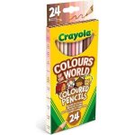 Set de 24 crayons de couleur goliath crayola colours of the world