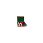 Set de 24 pions - coffret palissandre - jeu du carrom