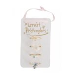 Set de 4 bagues dore sassy