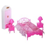 Set 4pcs meubles accessoires de poupes pour maison poupes barbie jeu d'immitation jouets cadeaux de ...