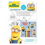 Set coloriage + stickers + crayons minions  moi, moche et mchant  * neuf *