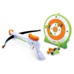 Set enfant arbalete arc en metal + 6 flechettes ventouse + cible - jeu de tir securite - jouet sport, ...