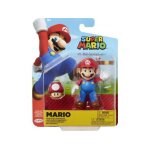 Set figurine super mario avec super champignon - figurine articule collection 10 cm - 1 carte animaux ...
