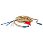 Set de jeu tir a la corde 10 m + 1 ligne du milieu + sac de rangement - jouet plein aire pour la famille ...