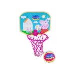 Set mini basket peppa pig + balle (panneau 30x23 cm - ballon �10 cm)