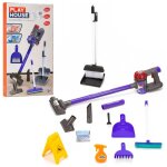 Set de nettoyage pour enfants springos aspirateur  piles, mop et balai
