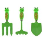 Set outils de jardinage enfant 3 pieces grenouille : pelle, rateau, fourche - metal - jardin bac a sable ... Set outils de jardinage enfant 3 pieces grenouille : pelle, rateau, fourche - metal - jardin bac a sable ...