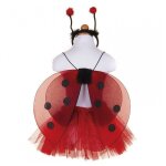 Set paielleté coccinelle - aile, jupe et serre - tête Set paielleté coccinelle - aile, jupe et serre - tête