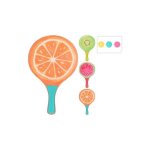 Set de raquettes et balle pour plage - generique - blanc - enfant - mixte