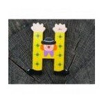 Sevi lettre d�co bois - lettre clown h