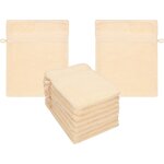 Shiba - premium lot de 10 gants de toilette en eponge lavettes pour le visage en 100% coton gant de toilette ...
