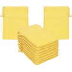 Shiba - premium lot de 10 gants de toilette en eponge lavettes pour le visage en 100% coton gant de toilette ...