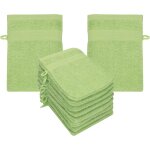 Shiba - premium lot de 10 gants de toilette en eponge lavettes pour le visage en 100% coton gant de toilette ...