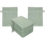 Shiba - premium lot de 10 gants de toilette en eponge lavettes pour le visage en 100% coton gant de toilette ...