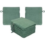 Shiba - premium lot de 10 gants de toilette en eponge lavettes pour le visage en 100% coton gant de toilette ...