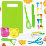 Shiba - 20 pices couteau enfant - pour couper et cuire des fruits ou lgumes, couteau montessori, couteaux ...
