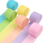 Shiba - lot de 6 banderoles en papier crépon de 150 m, lot de banderoles de fête en 6 couleurs pastel ... Shiba - lot de 6 banderoles en papier crépon de 150 m, lot de banderoles de fête en 6 couleurs pastel ...