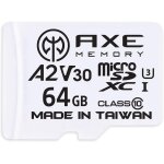 Shiba - axe memory carte micro sd 64 go - mmoire microsdxc pour nintendo switch, gopro, drone, smartphone, ...