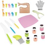 Shiba - couteau cuisine enfant, kit d'apprentissage, set de couteaux qui ne coupent pas, kids knife ensemble, ...