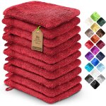 Shiba - gants de toilette, rouge, lot de 10[1511]