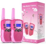Shiba - jouets filles 3 - 12 ans, talkies walkies enfants radio a 2 voies avec 8 canaux, lampe de poche ...