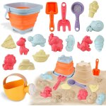 Shiba - kit de jeux de plage enfant, 17 pièces bac a sable jouets de plage avec seau plage pliant, arrosoir, ... Shiba - kit de jeux de plage enfant, 17 pièces bac a sable jouets de plage avec seau plage pliant, arrosoir, ...