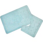 Shiba - orkney ensemble lot de 13 tapis de bain antidérapants, polypropylène, aqua, mat 45x75cm / pedestal ... Shiba - orkney ensemble lot de 13 tapis de bain antidérapants, polypropylène, aqua, mat 45x75cm / pedestal ...
