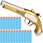 Shiba - pistolet de pirate pour enfants - pistolet pirate jouet en mousse avec 20 flchettes, jeu de ...