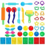 Shiba - play dough modeler kit, 40 pices accessoires pte a modeler, outils de modelage pour pte a ...