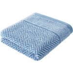 Shiba - serviette de bain 100% coton 70x140 cm a motifs, bleu[1029]