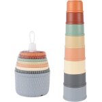 Shiba - tasse a empilable bb 8 pices cubes empilables gobelet empilables, tour empilable pour enfants, ...