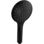 Shiba - tecb3429 main  125 mm noir mat 3 types normal jet anticalcaire et economie d'eau douchette pour ...