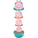 Shiba - tomy e73526 famille peppa gigognes, jouet bain bb poupes russes famille peppa pig, papa, maman, ...